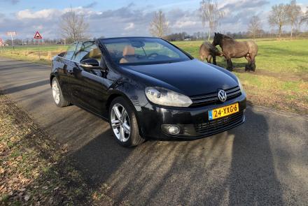 Mooie Golf cabrio in het buitenegbied